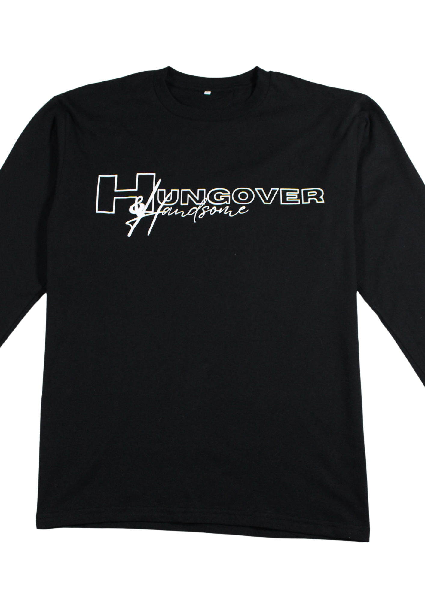 Hungover & Handsome Long Sleeve - Black