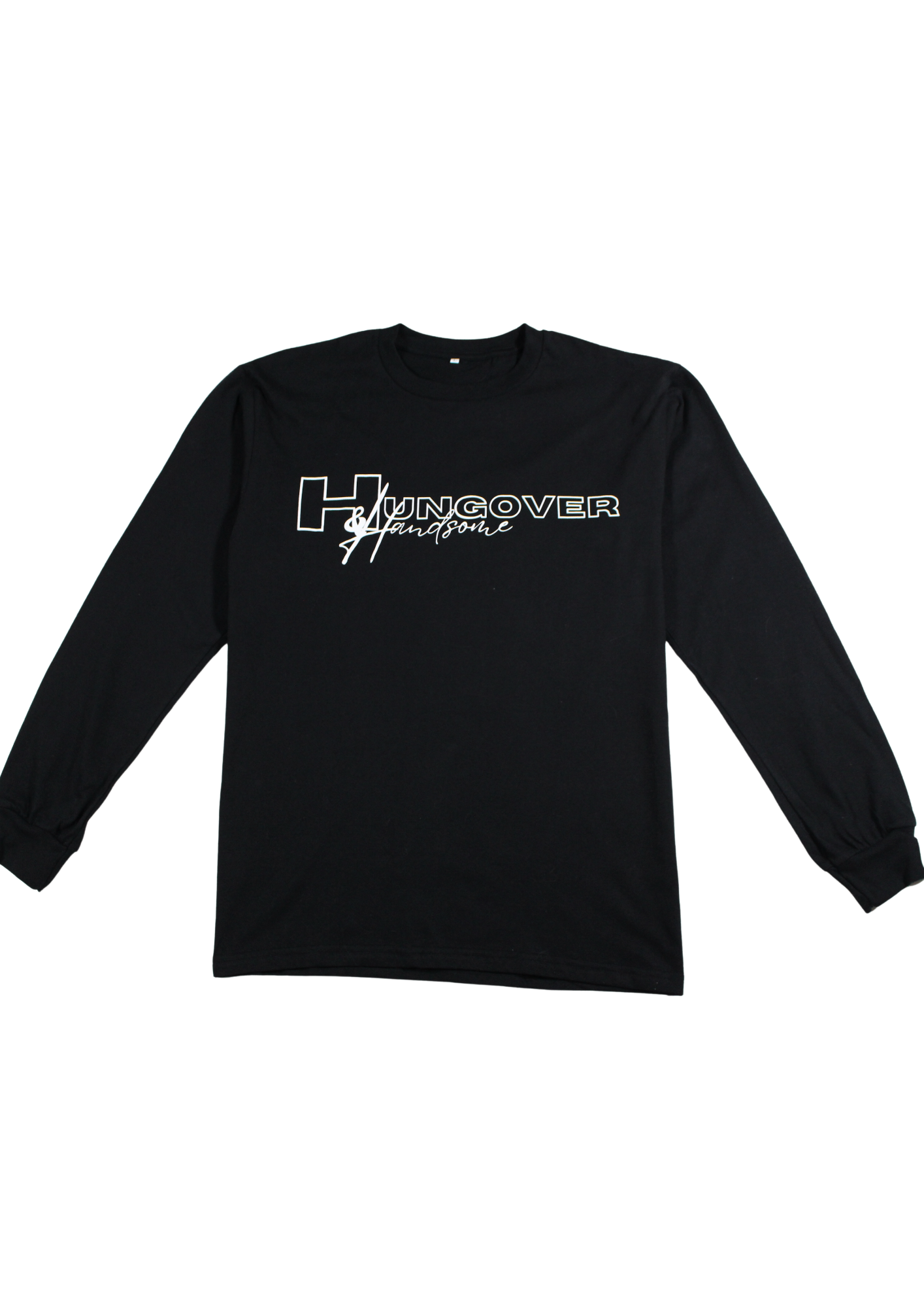 Hungover & Handsome Long Sleeve - Black