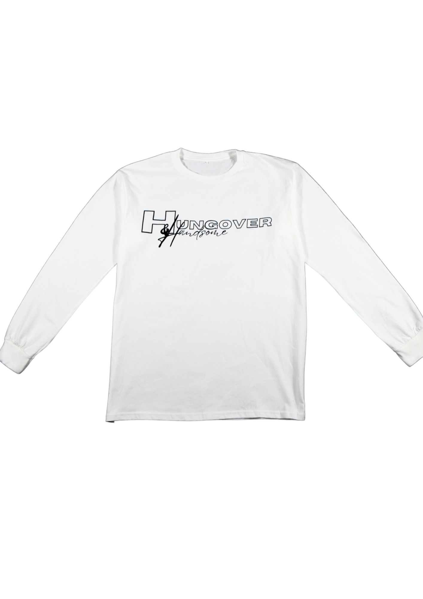 Hungover & Handsome Long Sleeve - White